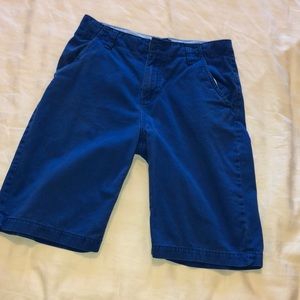 J. Khaki royal blue chino shorts